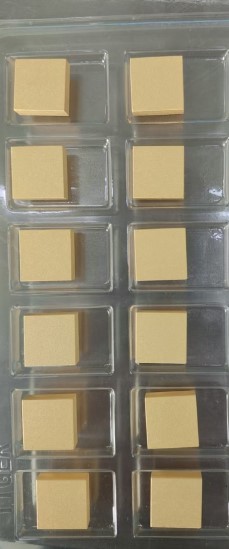 Diamond aluminum composite coated with copper 10x10x3mm