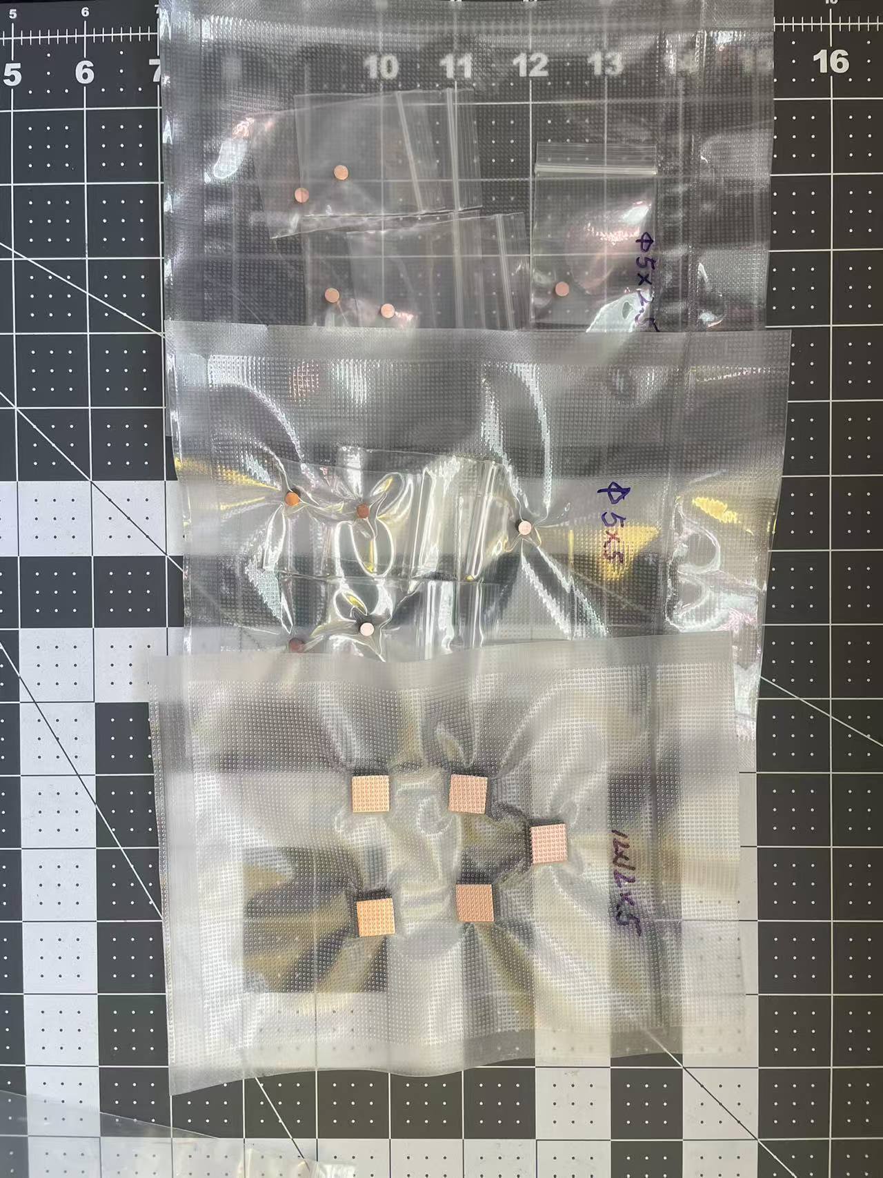 SEMIXICON DIASEMI Diamond Copper Diamond Composite Heatsink Spreader  ø5x2.5   ø5x5