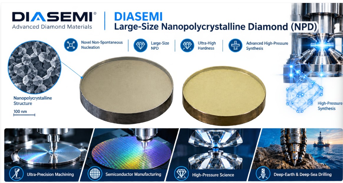 ​Large-Size Nanopolycrystalline Diamond (NPD)