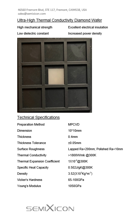 Ultra flat thin flexible MPCVD Diamond Film Ultra flat thin flexible MPCVD Diamond Film
